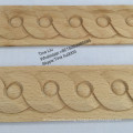 Home Decoration Beech Solid wood Carved Lambs Tongue Moulding